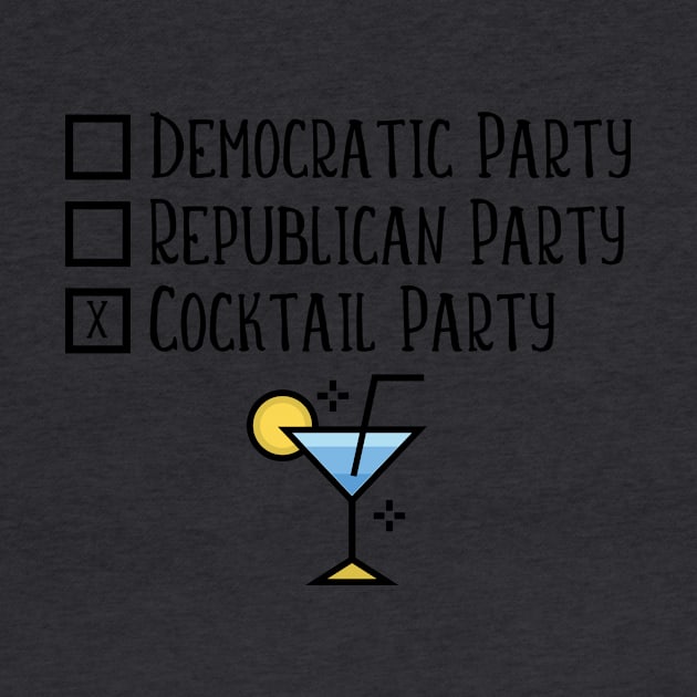 Democratic Party Republican Party Cocktail Party Alcohol print by nikkidawn74